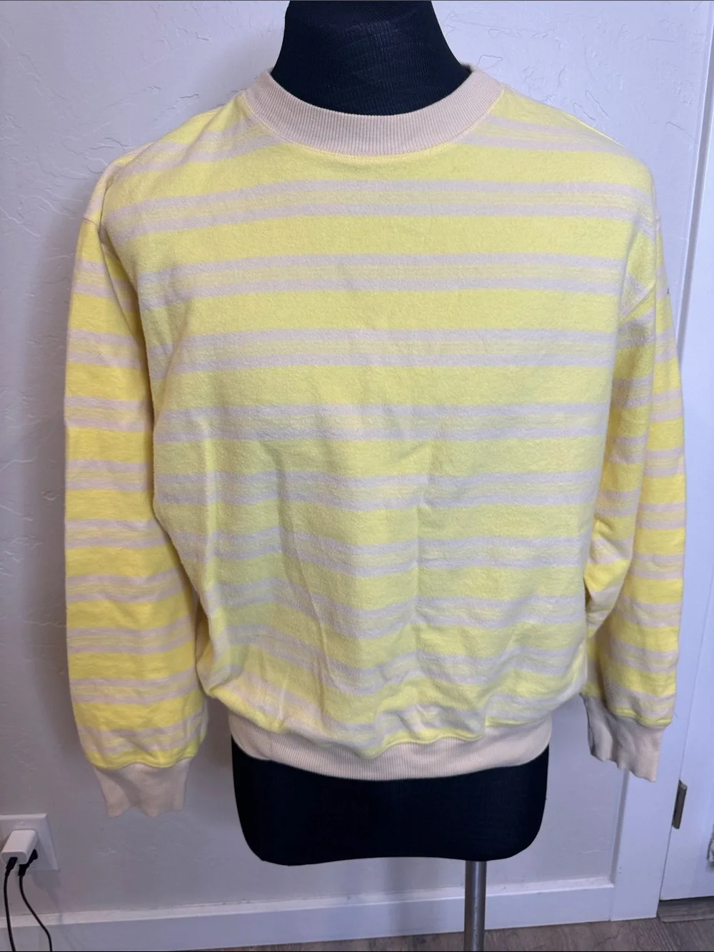 Urban Outfitters Reverse Stripe Patterned Crew Neck Sweatshirt 1418